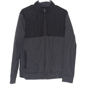 Hugo Boss Gray and Black Jacket Zip Up Men size Small